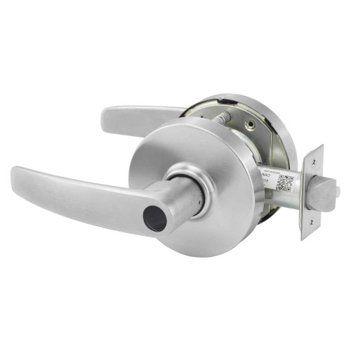 Sargent 28LC-10G04 LB 26D Grade 1 Storeroom or Closet Cylindrical Lock B Lever Less Cylinder Satin Chrome Finish Not Handed 28LC-10G04 LB 26D