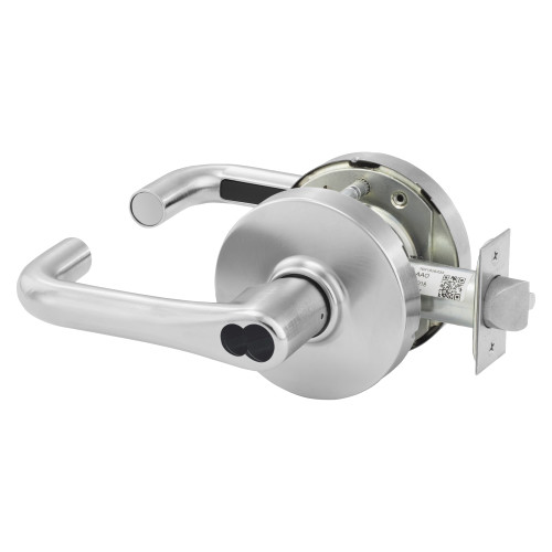 Sargent 2860-10G37 LJ 26D Grade 1 Classroom Cylindrical Lock J Lever LFIC Prep Disposable Core Satin Chrome Finish Not Handed