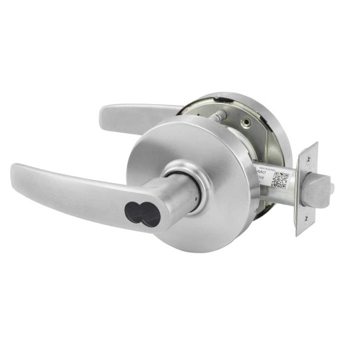 Sargent 2860-10G37 LB 26D Grade 1 Classroom Cylindrical Lock B Lever LFIC Prep Disposable Core Satin Chrome Finish Not Handed 2860-10G37 LB 26D