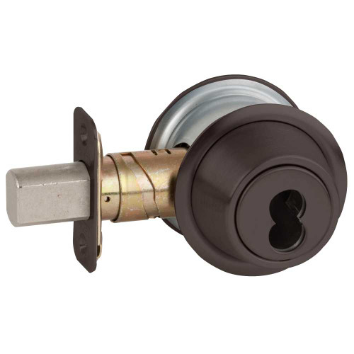 Schlage B562B 613 Grade 3 Double Cylinder Deadbolt SFIC Prep Less Core Adjustable 2-3/8 and 2-3/4 Backset Dark Oxidized Satin Bronze Oil Rubbed Finish B562B 613