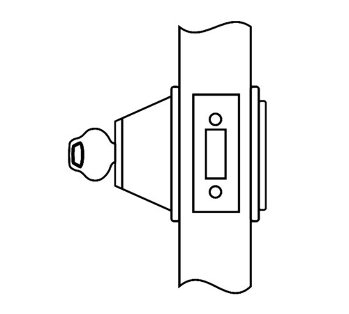 Corbin Russwin DL3011 626 Cylinder x Blank Conventional Cylinder Satin Chrome DL3011 626