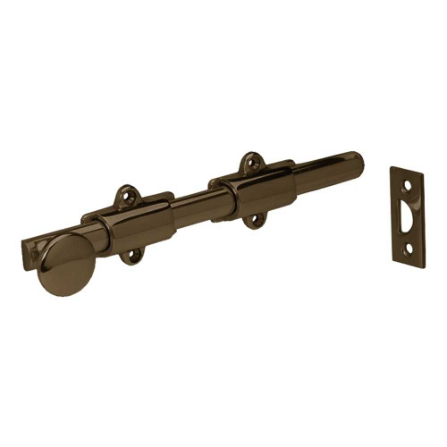 IVES 253B10B 8IN US MS Brass Decorative Heavy Duty Surface Bolt 8 Oil Rubbed Bronze 253B10B 8IN US MS