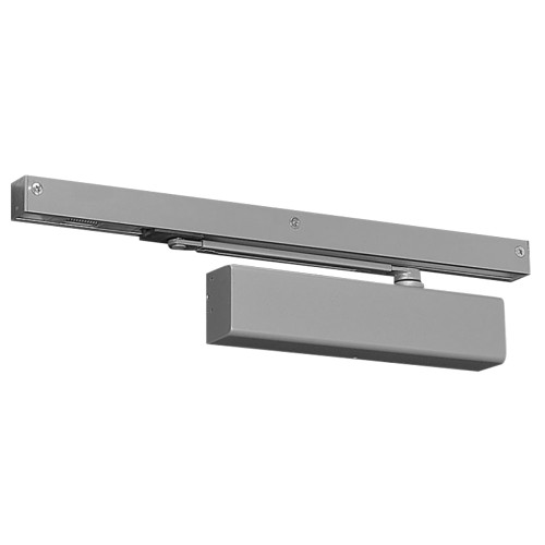 Norton 7500ST 689 Grade 1 Slide Track Door Closer Pull Side Slide Track Arm Standard Size 1 to 6 Plastic Cover Aluminum Painted Finish Non-Handed 7500ST 689