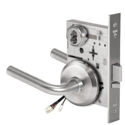 BEST 45HW7DEU12S62612V Fail Secure 12V Electrified Mortise Lock 12 Lever S Rose Satin Chrome