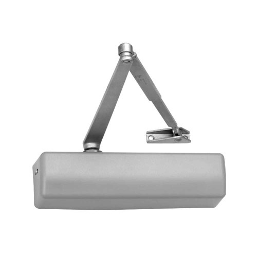 Corbin Russwin DC6200 A10 689 M54 Grade 1 Surface Door Closer Double Lever Arm Heavy Duty Pull Side Mount Size 1 to 6 Full Cover Non-Handed Aluminum Painted DC6200 A10 689 M54