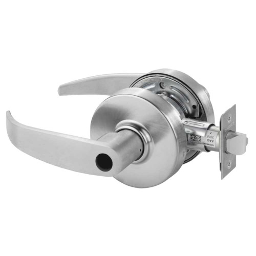 Sargent 28LC-7G37 LP 26D Grade 2 Classroom Cylindrical Lock P Lever Conventional Less Cylinder Satin Chrome Finish Non-handed 28LC-7G37 LP 26D