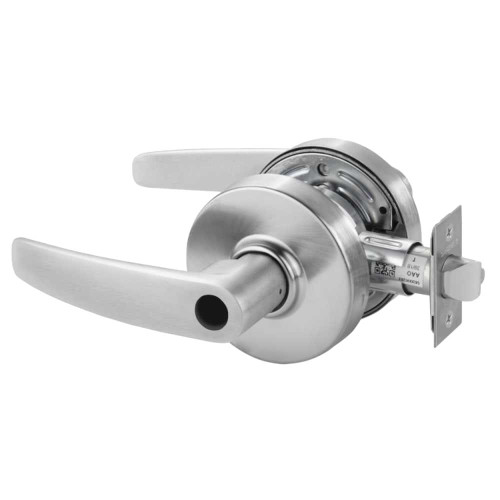 Sargent 28LC-7G05 LB 26D Grade 2 Entrance/Office Cylindrical Lock B Lever Conventional Less Cylinder Satin Chrome Finish Non-handed 28LC-7G05 LB 26D
