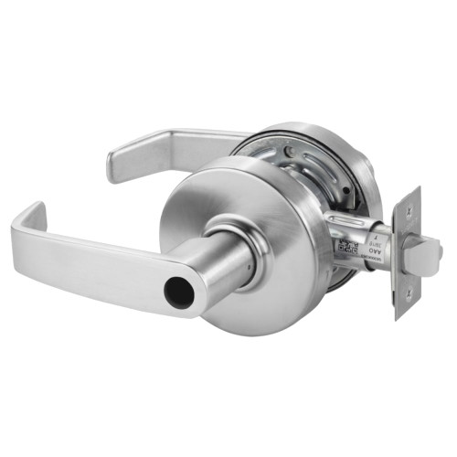 Sargent 28LC-7G04 LL 26D Grade 2 Storeroom/Closet Cylindrical Lock L Lever Conventional Less Cylinder Satin Chrome Finish Non-handed