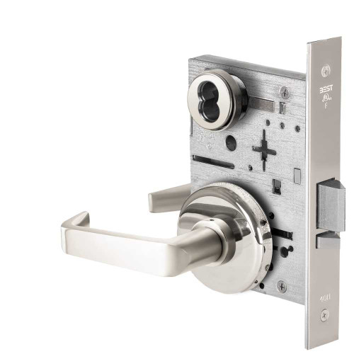 BEST 45HW7DEL15H629 Fail Safe 24V Electrified Mortise Lock 15 Lever H Rose Bright Stainless Steel 45HW7DEL15H629