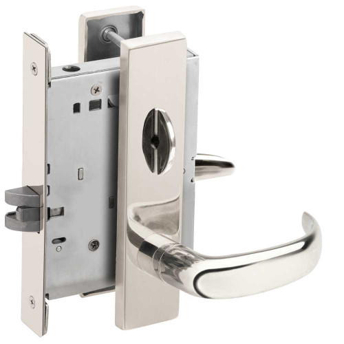 Schlage L9040 17L 625 Grade 1 Bed Bathroom Privacy Mortise Lock 17 Lever L Escutcheon Bright Chrome Finish Field Reversible L9040 17L 625