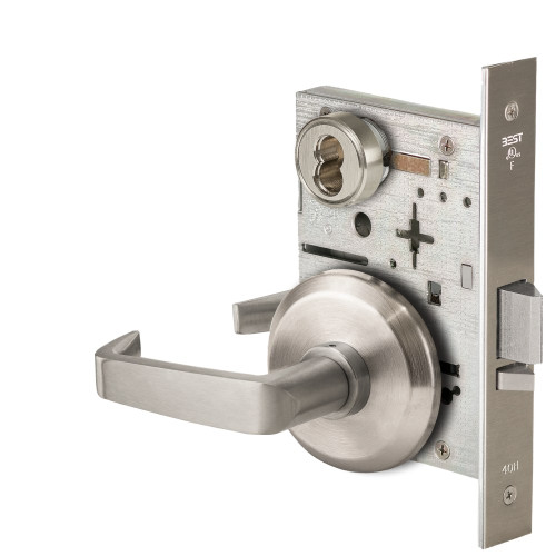 BEST 45HW7WEL15S61912V Fail Safe 12V Double Cylinder Electrified Mortise Lock 15 Lever S Rose Satin Nickel BEST 45HW7WEL15S61912V Fail Safe 12V Double Cylinder Electrified Mortise Lock 15 Lever S Rose Satin Nickel