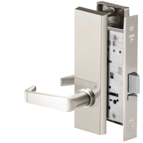 BEST 45HW0NXEU15M62512V Fail Secure 12V No Key Override Electrified Mortise Lock 15 Lever M Escutcheon Bright Chrome 45HW0NXEU15M62512V
