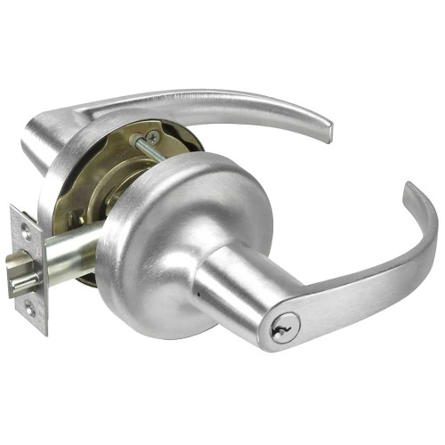 Yale PB5308LN 626 Grade 2 Classroom Cylindrical Lock Pacific Beach Lever Conventional Cylinder Satin Chrome Finish Non-handed PB5308LN 626