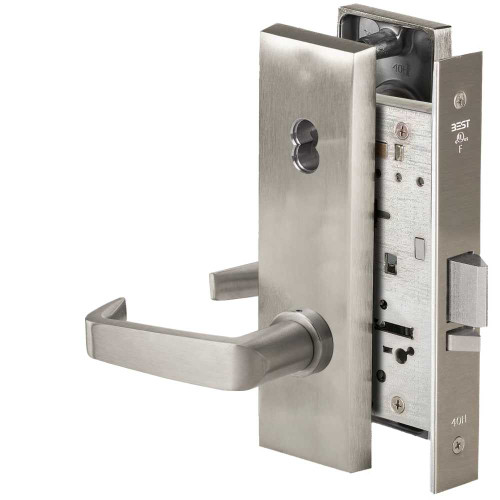 BEST 45HW7DEL15N61912V Fail Safe 12V Electrified Mortise Lock 15 Lever N Escutcheon Satin Nickel 45HW7DEL15N61912V