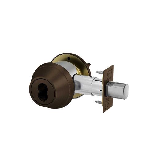 Schlage B660B 643E Grade 3 Single Cylinder Deadbolt 2-3/4 Backset SFIC Prep Less Core Aged Bronze Finish B660B 643E