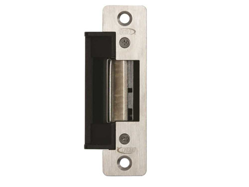 RCI 4304-09 32D Electric Strike 4-7/8 Round Corner Faceplate For 3/4 Projection Latches 24 VDC Fail Safe Satin Stainless Steel 4304-09 32D