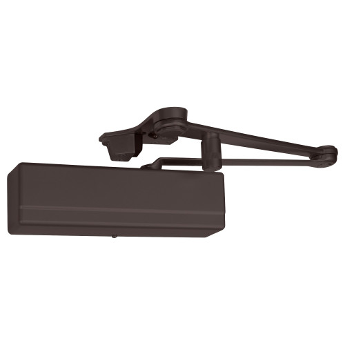 Sargent 1431-CPSH TB EB Surface Door Closer Heavy Duty Hold Open Parallel Arm with Compression Stop Thru Bolts Sprayed Dark Bronze Enamel