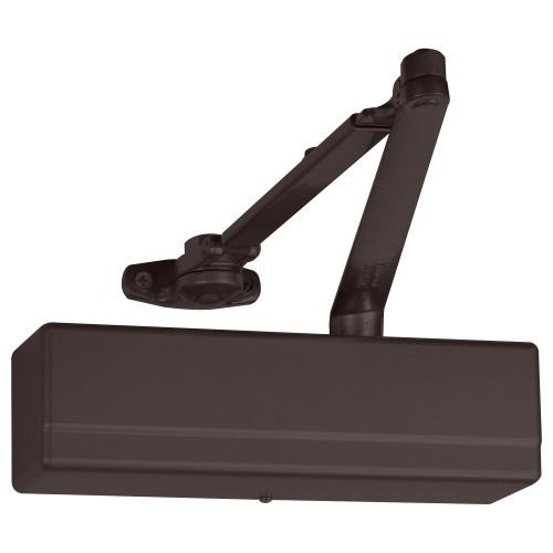 Sargent 1431-UH TB EB Surface Door Closer Universal Hold Open Arm Thru Bolts Sprayed Dark Bronze Enamel