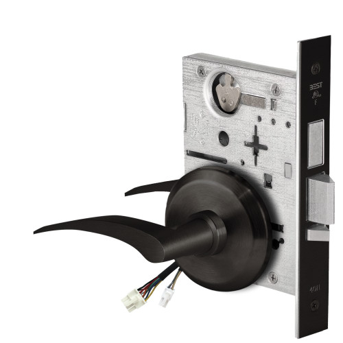 BEST 45HW0LEL17LS62212V Fail Safe 12V With Deadbolt No Key Override Electrified Mortise Lock 17 Lever S Rose Left Hand Flat Black BEST 45HW0LEL17LS62212V Fail Safe 12V With Deadbolt No Key Override Electrified Mortise Lock 17 Lever S Rose Left Hand Flat Black