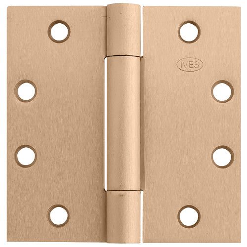 IVES 3CB1 4.5X4.5 639 NRP 3-Knuckle Concealed Bearing Hinge Standard Weight 4-1/2 x 4-1/2 Non-Removable Pin Satin Bronze Finish