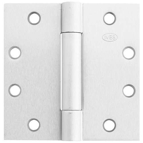 IVES 3CB1 4.5X4.5 651 3-Knuckle Concealed Bearing Hinge Standard Weight 4-1/2 x 4-1/2 Bright Chrome Finish 3CB1 4.5X4.5 651