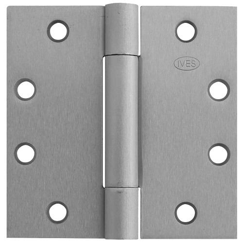 IVES 3SP1 4.5X4.0 646 3-Knuckle Spring Hinge Standard Weight 4-1/2 x 4 Satin Nickel Finish 3SP1 4.5X4.0 646