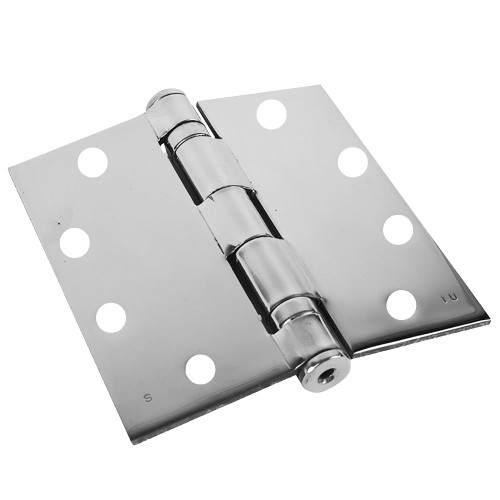 IVES 5BB1 4.5X4.0 651 5-Knuckle Ball Bearing Hinge Standard Weight 4-1/2 x 4 Bright Chrome Finish
