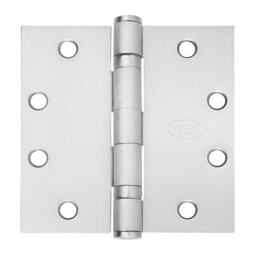 IVES 5BB1 4.5X4.5 651 5-Knuckle Ball Bearing Hinge Standard Weight 4-1/2 x 4-1/2 Bright Chrome Finish