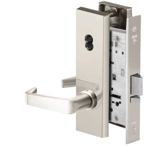 BEST 45HW7DEU15N625RQE Fail Secure 24V Electrified Mortise Lock 15 Lever N Escutcheon Request to Exit Bright Chrome 45HW7DEU15N625RQE