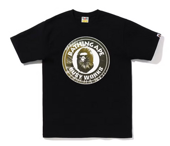 BAPE Tie Dye Busy Works Tee Black