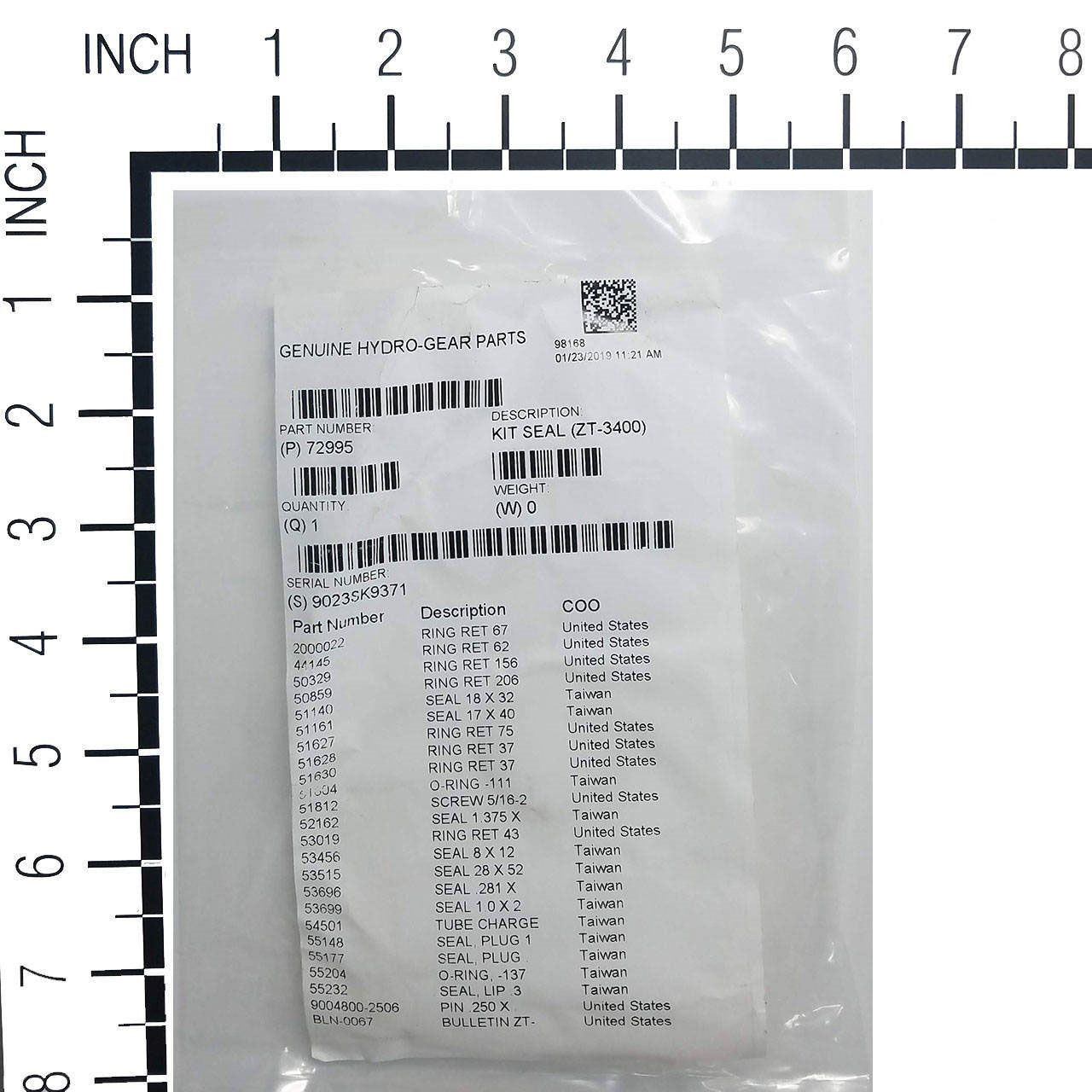 HYDRO GEAR 73239 Kit Seal - Genuine part