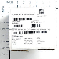 HYDRO GEAR 71446 Kit Hub 4 Bolt - Genuine part