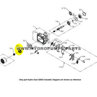 Parts lookup Hydro Gear 52002 Ball Bearing OEM diagram