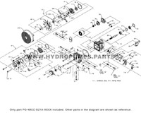 Parts lookup Hydro-Gear PG Hydraulic Piston Pump PG-4BCC-DZ1X-XXXX OEM  diagram