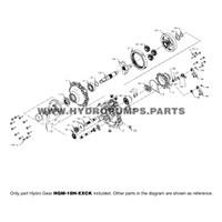 Parts lookup Hydro Gear HGM-18H-XXCK HGM-H Hydraulic Motor OEM diagram