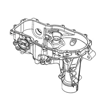Hydro Gear 72025 - Right Hand Main Housing Kit - Original OEM part