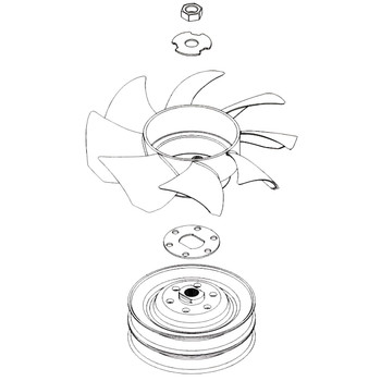 72899 Kit Fan/Pulley HydroGear Genuine OEM Part