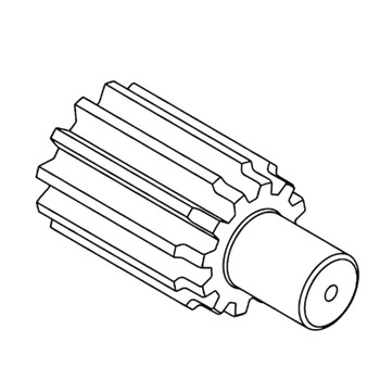 19215433410 Final Pinion Shaft Tuff Torq Genuine OEM Part