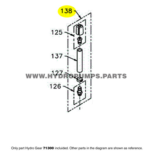 Parts lookup Hydro Gear 71300 ZA Breather Kit OEM diagram