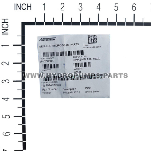 Hydro Gear 2003087 - Swash Plate 10cc - Image 6