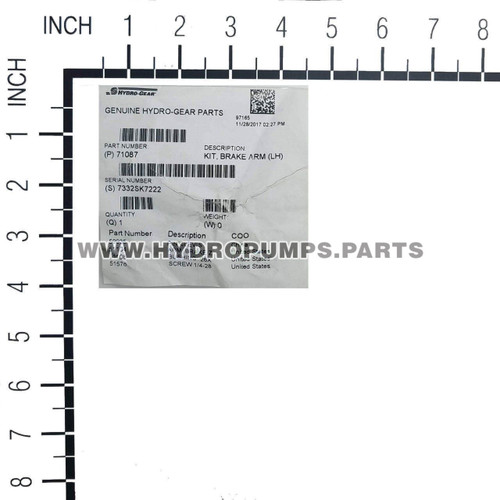 Hydro Gear 71087 - Kit Brake Arm LH - Image 4