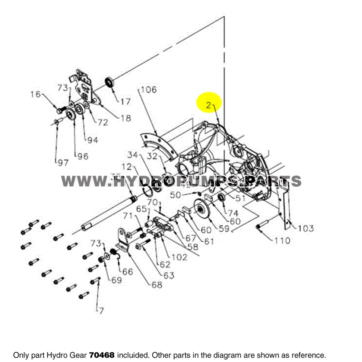シナクティフ Hydro-Gear-70468-Transaxle-618