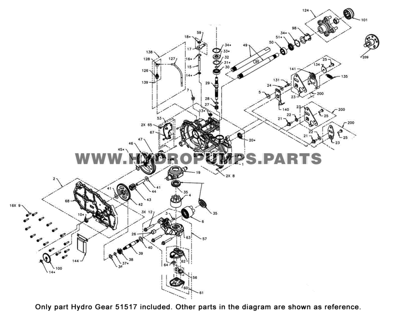 Hydro Gear 51517 Bushing Oem Hydro Pumps Parts