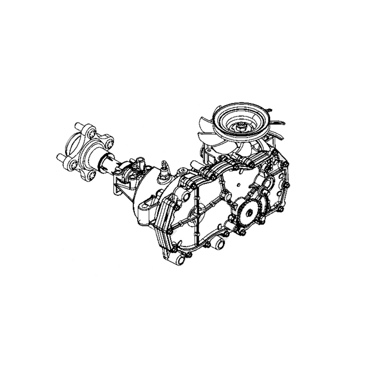 ZK-MPBB-3F7C-1PLX Transaxle Hydrostatic Zt2800 - Genuine part.