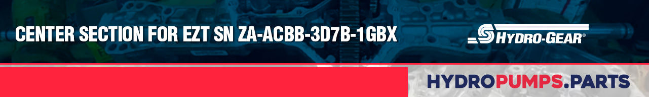 Center Section for EZT SN ZA-ACBB-3D7B-1GBX