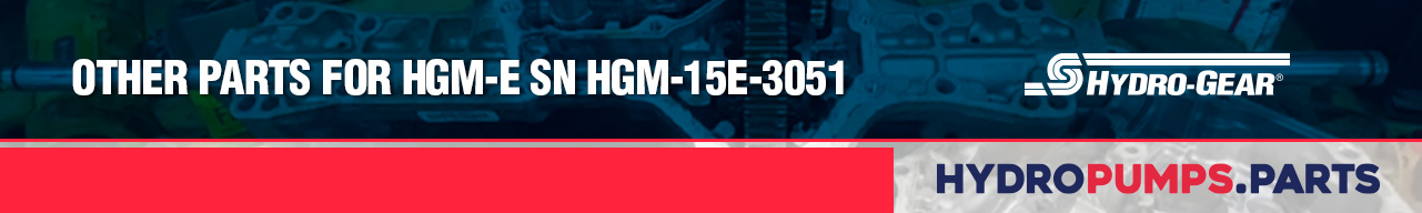 Other parts for HGM-E SN HGM-15E-3051