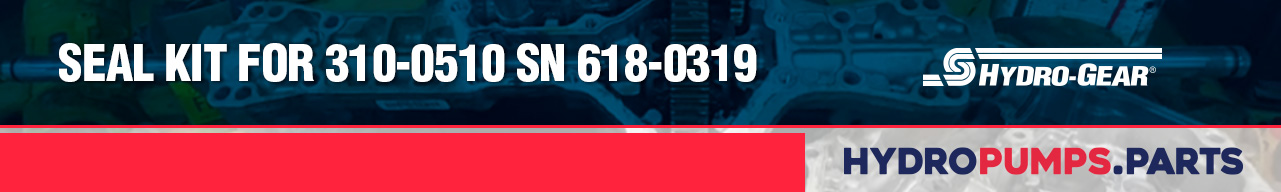 Seal Kit for 310-0510 SN 618-0319