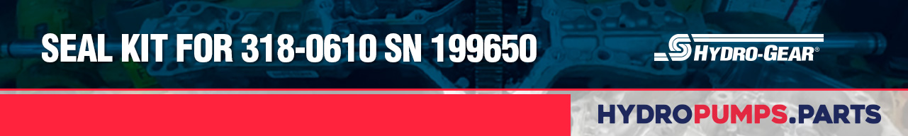 Seal Kit for 318-0610 SN 199650