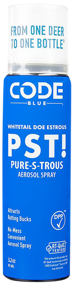 Code Blue Pure-s-trous, Code Oa1433 Code Blue Doe Estrous Aerosol 3.2oz Code Blue Pure-s-trous, Code Oa1433 Code Blue Doe Estrous Aerosol 3.2oz