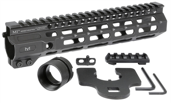 Combat Rail One Piece Free Float Handguard, M-lok - MWI-MI-CRM9.5
